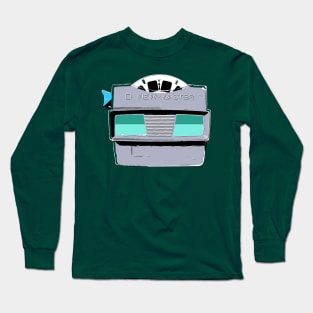 View-Master in Soft Gray and Seafoam Green Long Sleeve T-Shirt